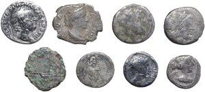 obverse: Miscellanea.. Lot of eight (8) silver roman coins