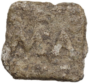 reverse: PB Tessera, 14x13 mm, 1st century BC-1st century AD