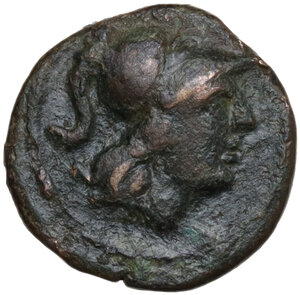 obverse: Southern Apulia, Caelia. AE 13 mm. c. 200-150 BC