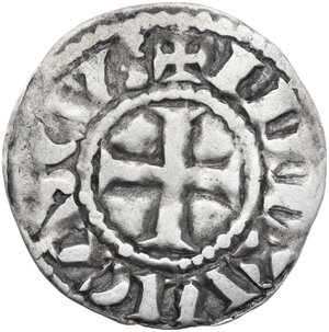 obverse: France.  Odo (888-897), King of the West Franks.. AR Denier, Limoges mint