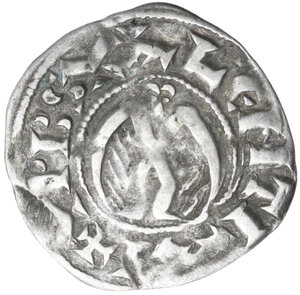 reverse: Francia .  Anonymous of the XII century.. AR Denier, Valence mint