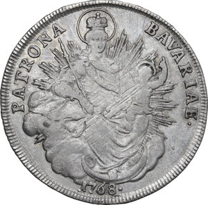 reverse: Germany. Bayern..  Maximilian III Josef (1745-1777).. AR Taler. Munich mint, 1768