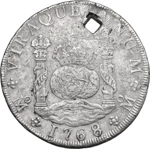 obverse: Mexico.  Carlos III (1759-1788).. AR 8 Reales, 1768, Mexico City