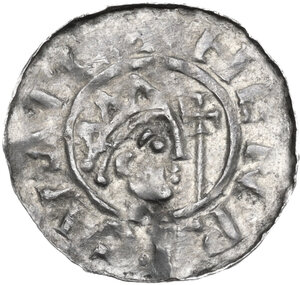 obverse: Netherlands.  Bruno III von Braunschweig (1038-1057) . AR Denier