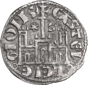 reverse: Spain.  Sancho IV el Bravo (the Brave) (1284-1295). . AR Cornado o Dinero noven. Cuenca mint