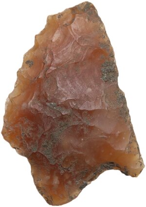 reverse: Neolithic. Stone arrowhead. 26x20 mm