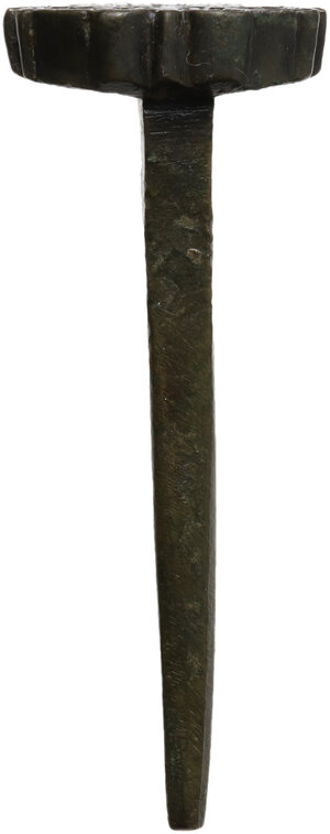 obverse: Renaissance. Bronze stamp with two opposing palm branches. Long squared-shape bronze stem.  23x14 mm