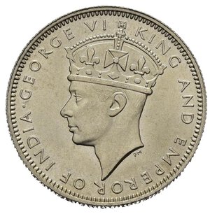 obverse: MALAYA. Giorgio VI. 20 cents 1943. FDC