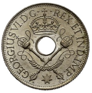 reverse: NUOVA GUINEA. Colonie britanniche. Giorgio VI. Shilling 1945. FDC