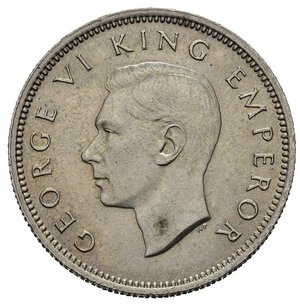 obverse: NUOVA ZELANDA. Giorgio VI. Shilling 1940. SPL