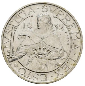 reverse: SAN MARINO. Vecchia monetazione. 10 lire 1932 Prova. Ag. FDC