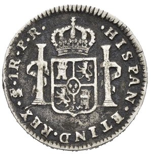 reverse: SPAGNA. Carlo IV (1788-1808). Real 1790. Ag. qBB