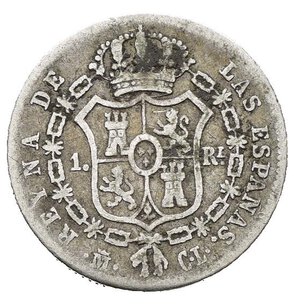 reverse: SPAGNA. Isabella II (1833-1868). Madrid. Real 1849 CL. Ag (1,23 g). KM#518.1. qBB
