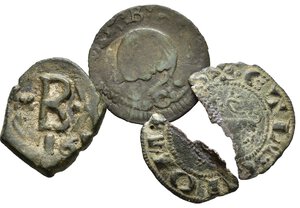reverse: SPAGNA. lotto di 3 monete da classificare (di cui una spezzata). AE. MB