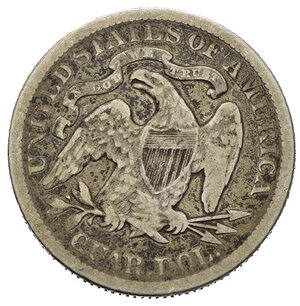 obverse: STATI UNITI. 1/4 Dollar 1878 Liberty Seated. Ag. MB