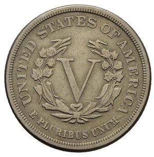 obverse: STATI UNITI. 5 cents Liberty Head 1883. qBB