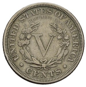 obverse: STATI UNITI. 5 cents Liberty Head 1884. qBB
