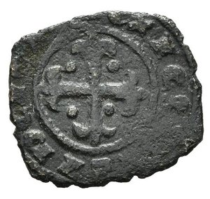 obverse: BRINDISI o MESSINA. Carlo I d Angiò (1266-1285). Denaro Mi (0,63 g). Spahr 23. MB+