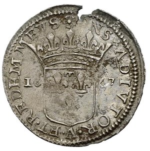 reverse: FOSDINOVO. Maria Maddalena Centurioni, moglie di Pasquale Malaspina (1663-1669). Luigino 1667. Ag (2,13 g). Cammarano 71. qSPL