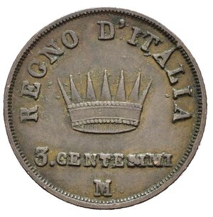 reverse: MILANO. Napoleone I re d Italia (1805-1814). 3 Centesimi 1812 M. Cu. Gig.229. BB