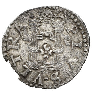 reverse: NAPOLI. Carlo V (1516-1556). Cinquina Ag (0,61 g). Sigla A. Magliocca 74. RR. qBB