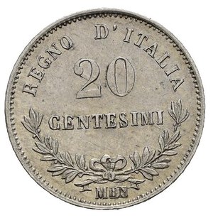 reverse: Regno d Italia. Vittorio Emanuele II (1861-1878). Milano. 20 centesimi 1863 M 