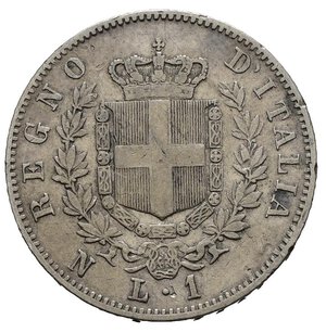 reverse: Regno d Italia. Vittorio Emanuele II (1861-1878). Napoli. 1 Lira 1862 N 