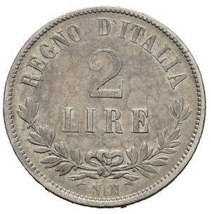 reverse: Regno d Italia. Vittorio Emanuele II (1861-1878). Napoli. 2 Lire 1863 N 