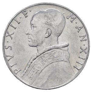 obverse: Vaticano. Pio XII (1939-1958). 10 lire 1951. Al. SPL-FDC