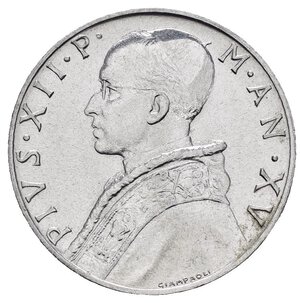 obverse: Vaticano. Pio XII (1939-1958). 10 lire 1953. Al. qFDC