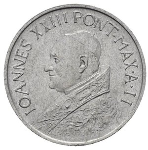obverse: Vaticano. Giovanni XXIII (1958-1963). 10 lire 1960. Al. qFDC