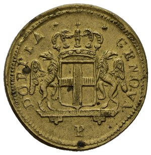 obverse: Pesi monetali. Doppia di Genova P (12,60 g). SPL