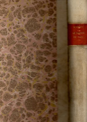 obverse: CINAGLI  A. -  Le monete dei Papi descritte in tavole sinottiche. Fermo, 1848.  pp. vi - 480, tavv. 4.  splendida ril. in \ pergamena con tassello e angoli,  rigida interno ottimo stato . Esemplare in folio grande con barbe cm. 37,5 x 26,5. con brossure conservate. Molto raro in questa conservazione 