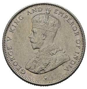 obverse: CEYLON. Giorgio V. 50 cents 1922. Ag. SPL