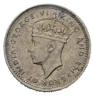 obverse: CEYLON. Giorgio VI. 10 cents 1941. SPL+