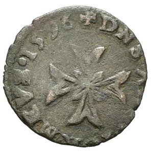 reverse: FRANCIA. Dombes. Henri II de Montpensier (1592-1608). Liard 1596. Cu (0,90 g). Divo 109. qBB