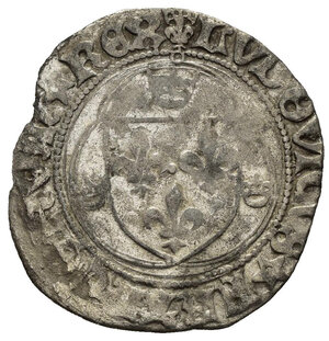 obverse: FRANCIA. Louis XI (1461-1483). Blanc à la couronne. Ag (2,36 g). MB 