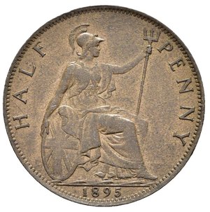 reverse: GRAN BRETAGNA. Victoria. 1/2 penny 1895. SPL
