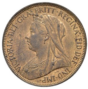 obverse: GRAN BRETAGNA. Victoria. 1/2 penny 1897. qFDC