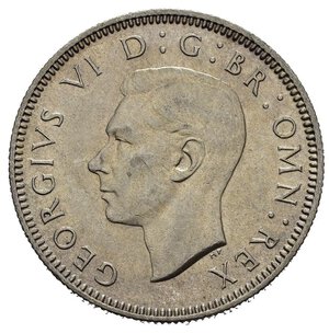 obverse: GRAN BRETAGNA. Giorgio VI.  Shilling 1946. Ag. qFDC