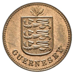 obverse: GUERNSEY. 1 Double 1938. qFDC