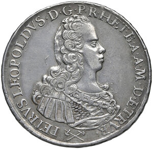 obverse: Firenze. Pietro Leopoldo I di Lorena (1765-1790). Francescone 1768 AG gr. 27,29. Galeotti XII, 4/6. MIR 376/3. Migliore di BB 