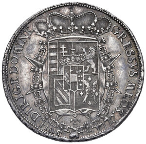 reverse: Firenze. Pietro Leopoldo I di Lorena (1765-1790). Francescone 1772 AG gr. 27,27. Galeotti XIII, 7/8. MIR 379/2. Buon BB 