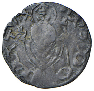 reverse: Arezzo. Repubblica di Firenze (II volta, 1385-1530). Quattrino MI gr. 0,77. CNI 49. MIR 21.  Molto raro. q.BB 