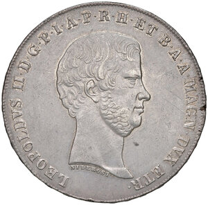 obverse: Firenze. Leopoldo II di Lorena (1824-1859). Francescone 1858 AG. Pagani 118. MIR 449/4. Colpetti sul bordo, altrimenti SPL 