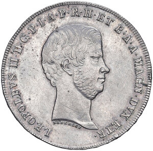 obverse: Firenze. Leopoldo II di Lorena (1824-1859). Francescone 1859 AG. Pagani 119. MIR 449/5. Un paio di colpetti sul bordo del dr., altrimenti SPL 