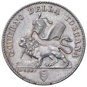 obverse: Firenze. Governo della Toscana (1859). Fiorino AG. Galeotti II. Pagani 96. MIR 467. SPL 