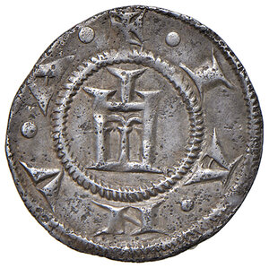 obverse: Genova. Repubblica (1139-1339). Grosso da 4 denari AG gr. 1,40. Lunardi 3b. MIR 13. Porosità del metallo, altrimenti q.SPL 150