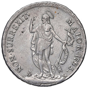 reverse: Genova. Dogi Biennali e governatori della Repubblica (1528-1797). Serie della III fase: 1637-1797. Da 4 lire 1795 AG gr. 16,55. Lunardi 367. MIR 313/2. BB 