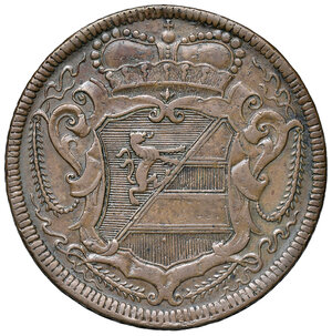 obverse: Gorizia. Carlo VI d’Asburgo imperatore del S.R.I. e conte di Gorizia (1711-1740). Da 3 soldi 1734 CU gr. 15,45. CNI 3. MIR 148. Rara. Buon BB 